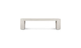 Lyon Outdoor Bench White Terrazzo