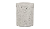 Lyon Outdoor Stool White Terrazzo