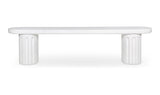 Eris Outdoor Dining Bench White