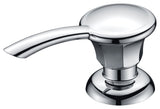 ANZZI Veneto Countertop Soap Dispenser, 12 oz. Capacity, Sleek Bottle Design, Brushed Nickel or Polished Chrome