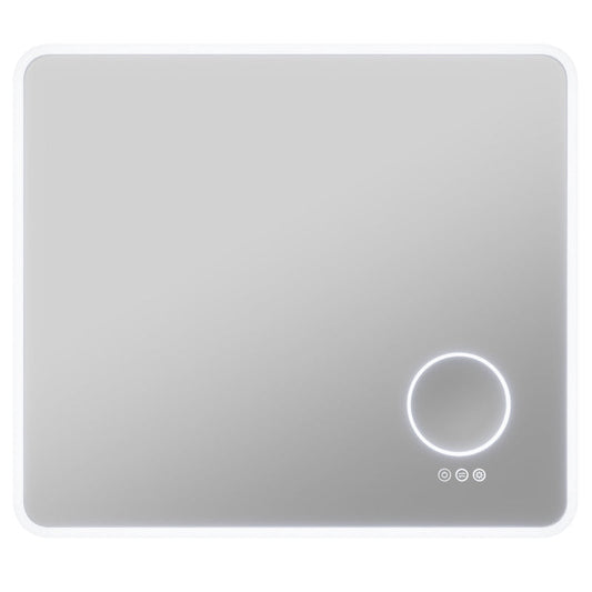 27-in. x 31-in. LED Front/Back Light Magnifying Bathroom Mirror w/Defogger