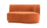 Yoon Chaise Right Fired Rust