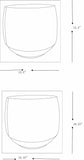 Janamuato White Geometric Cement Outdoor Planter