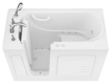 ANZZI Value Series 26 in. x 53 in. Quick Fill Walk-In Whirlpool and Air Tub in White