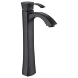 ANZZI Harmony Elegant Vessel Sink Faucet (8.77" H), Single Hole, WaterSense Certified, Rhino Alloy Solid Brass, Various Finishes