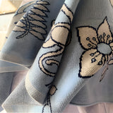 Jungle Animals Blue Knitted Cotton Baby Blanket