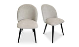 Clarissa Dining Chair Light Grey - Set Of Two