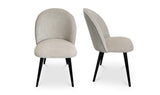 Clarissa Dining Chair Light Grey - Set Of Two
