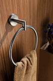 ANZZI Caster 2 Towel Ring, RHINO ALLOY Certified Stainless Steel & Zinc, Scratch Resistant Surface, 4 lb. Capacity, Multiple Finishes