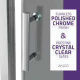 Halberd Series 59 to 60 in. x 72 in. Sliding Framed Shower Door with Tsunami Guard Tempered Glass