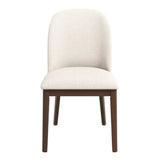 Kaitlyn Beige Fabric Dining Chair (Set Of 2)