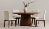 Otago Oval Dining Table Walnut Brown