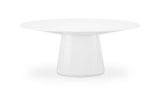 Otago Oval Dining Table White