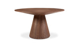 Otago Round 54In Dining Table Walnut Brown