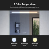 ANZZI Rectangular LED Smart Mirror (24x32 or 28x32 in.), Copper-Free, Adjustable CCT, Built-in Defogger, UL-Certified