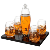 Cryptocurrency Decanter, 450ml Four 12 oz Glasses