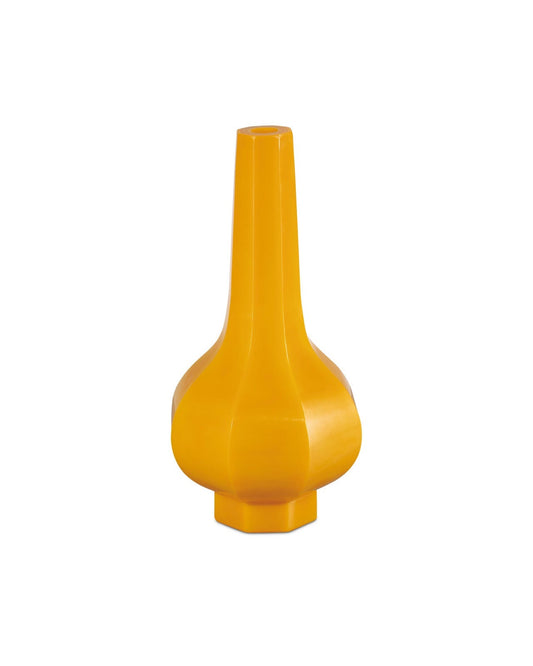 Yellow Peking Stem Vase