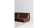 Zeppelin Leather Corner Chair Toasted Hickory