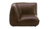 Zeppelin Leather Corner Chair Toasted Hickory