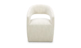 Barrow Rolling Dining Chair White Mist