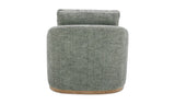Linden Swivel Chair Slated Moss