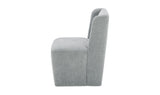 Cormac Rolling Dining Chair Performance Fabric Slate Green