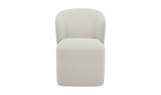 Larson Rolling Dining Chair Heather Grey