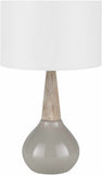 Hydesville Gray Ceramic Table Lamp - Clearance