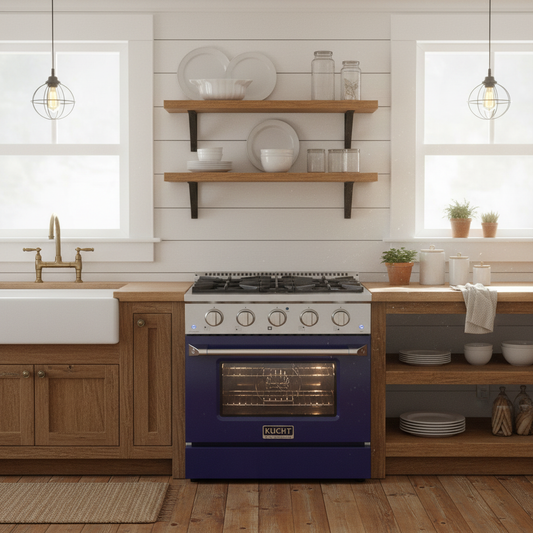 Kucht 30” Pro-Style Kitchen Dual Fuel Range - KDF302/LP-B