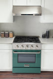 Kucht 30" Propane Range, Stainless Steel, Green Oven Door, KNG301/LP-G