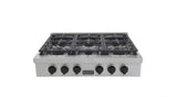 Kucht 36 Inch Gas Sealed Burner Rangetop-KFX369T-K