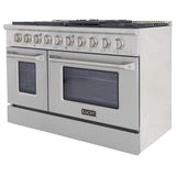 Kucht 48" Gas Range in Stainless Steel, Silver Oven Doors, KNG481-S