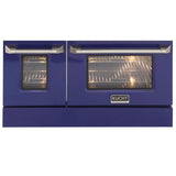 Kucht 48" Gas Range, Stainless Steel with Blue Oven Doors, KNG481-B