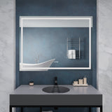 36-in. x 48-in. Frameless LED Front/Back Light Bathroom Mirror w/Defogger