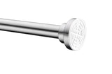 ANZZI Heavy Duty Adjustable Tension Rod (33" to 55" Range), No Drilling Required, Anti-Slip Rubber Ends, Stainless Steel Hooks Included