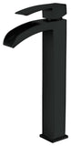 ANZZI Key Series Elegant Vessel Sink Faucet (8.82" H), Single Hole, ADA & WaterSense Certified, Rhino Alloy Solid Brass, Various Finishes