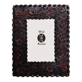 Laced Edge/Tooled Faux Leather Picture Frame, 4" x 6", 4 MOQ
