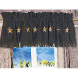 Laredo Black Star Valance, 84x18