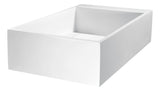 Pascal Solid Surface Vessel Sink in Matte White