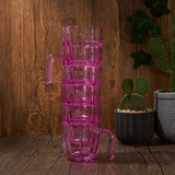 Cactus Stackable Glasses, Stacktus Gifts, Set of 6-10 oz