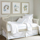 400TC Double Embroidery Sateen Solid Cotton Day Bed Set