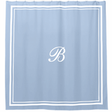 Classic Border Frame Cotton Shower Curtain