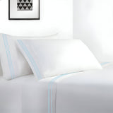 400TC Cotton Sateen Classic Embroidery Cotton Sheet Set