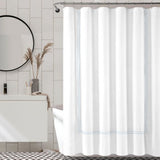 Double Embroidery Shower Cotton Curtain