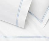 Cotton Flat Sheet - Line Embroidery