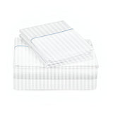 400TC Single Embroidery Sateen Stripe Cotton Sheet Set
