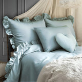 400TC Cotton Sateen Ruffle Sheet Set