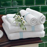 Cotton Triple Embroidered Bath Towels (Set of 2)