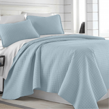 Square Knitted Cotton Coverlet