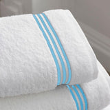 Cotton Triple Embroidered Bath Towels (Set of 2)